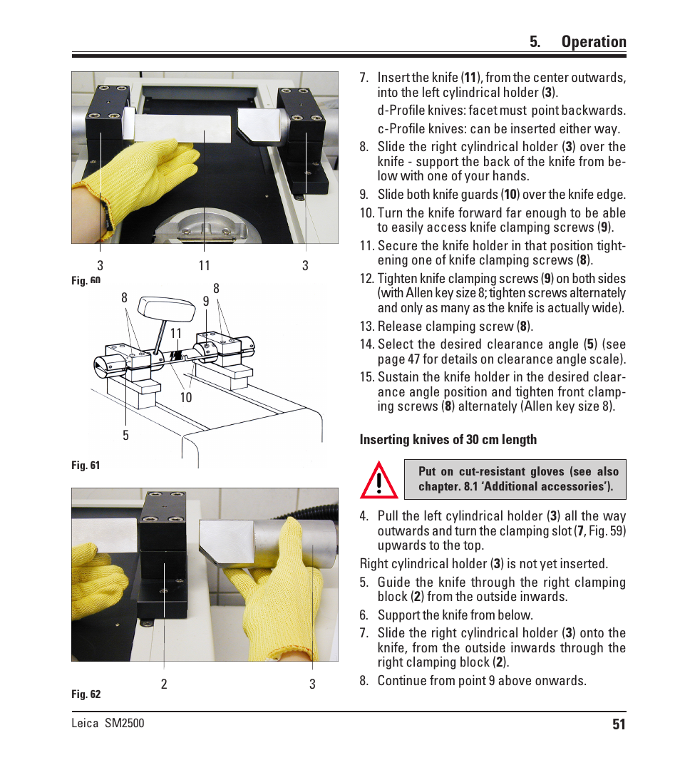 Operation | Leica Biosystems SM2500 User Manual | Page 51 / 76