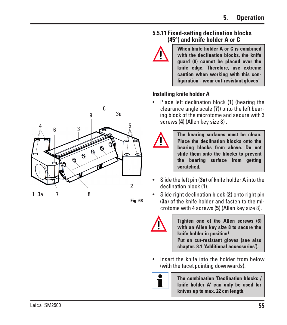 Operation | Leica Biosystems SM2500 User Manual | Page 55 / 76