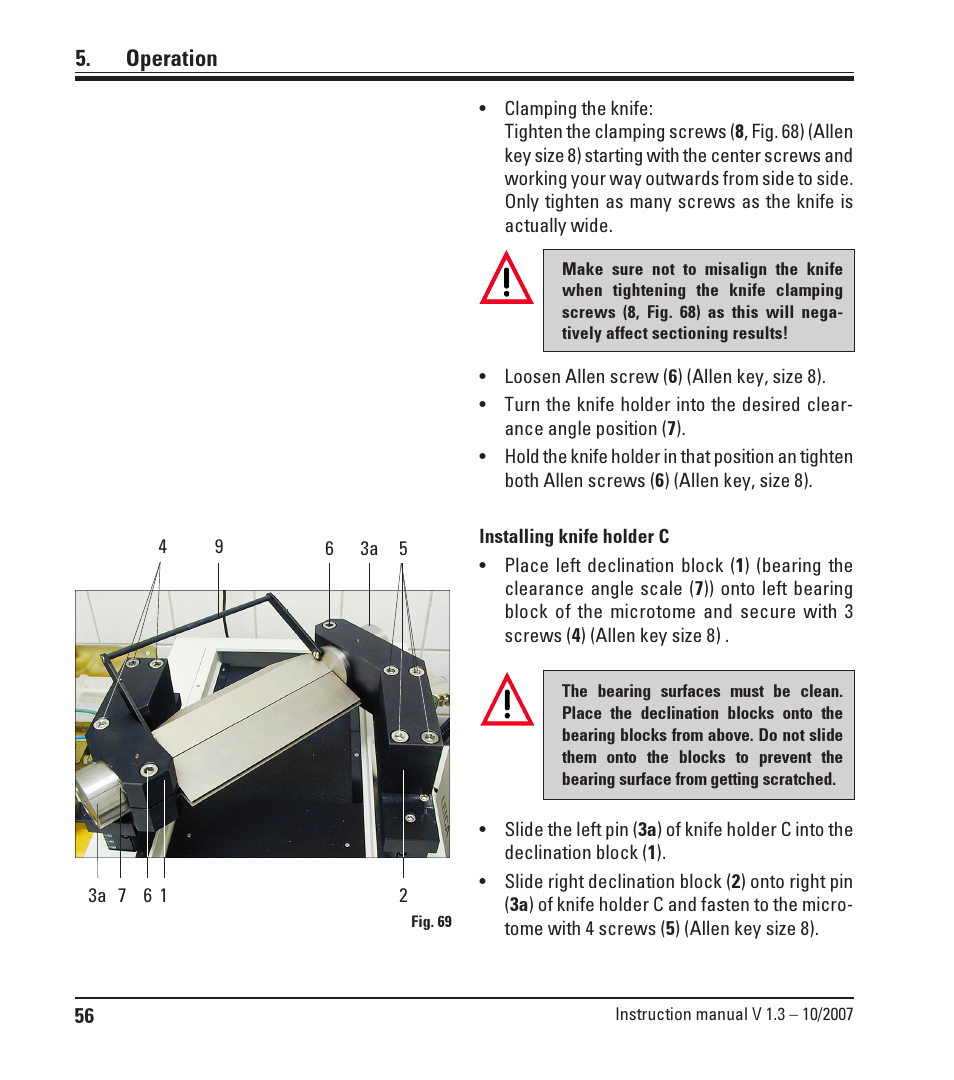 Operation | Leica Biosystems SM2500 User Manual | Page 56 / 76