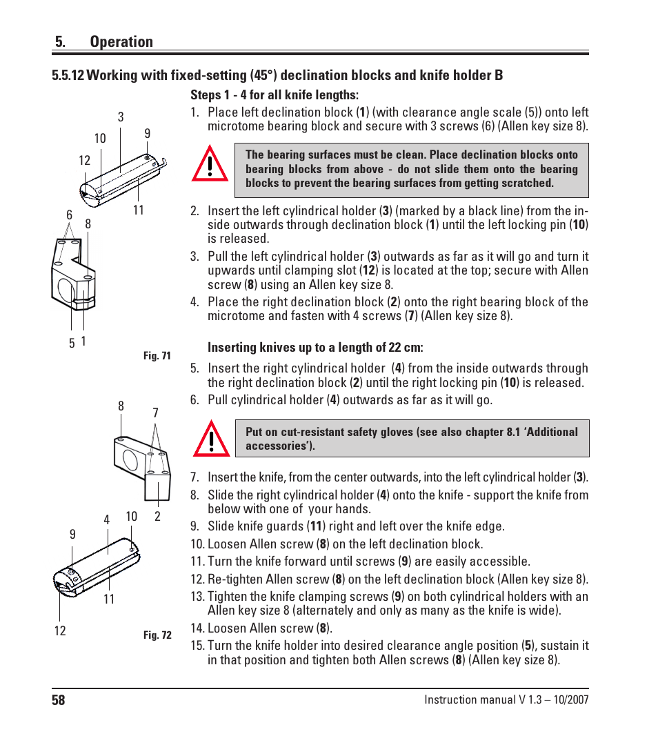 Operation | Leica Biosystems SM2500 User Manual | Page 58 / 76