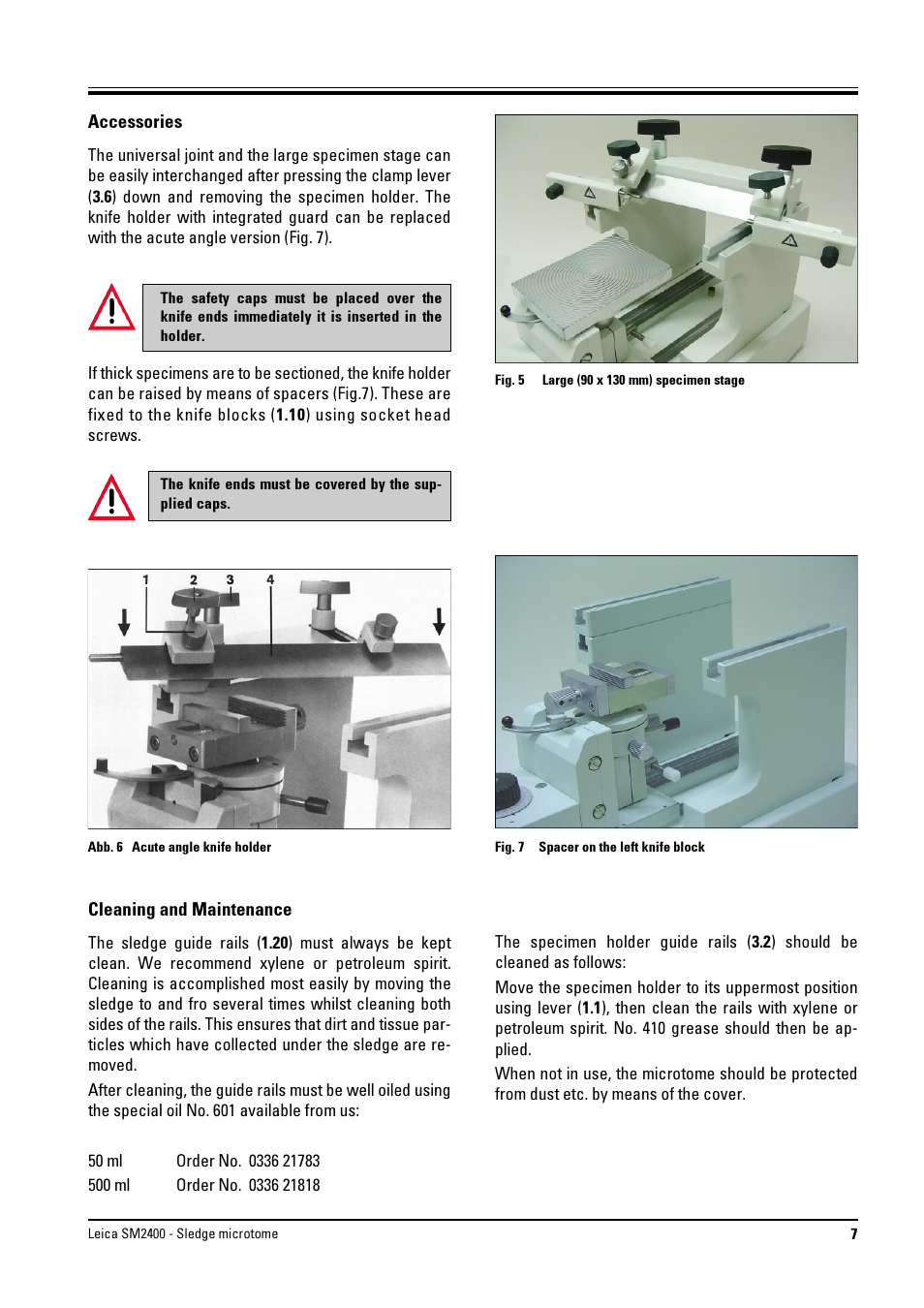 Leica Biosystems SM2400 User Manual | Page 7 / 8