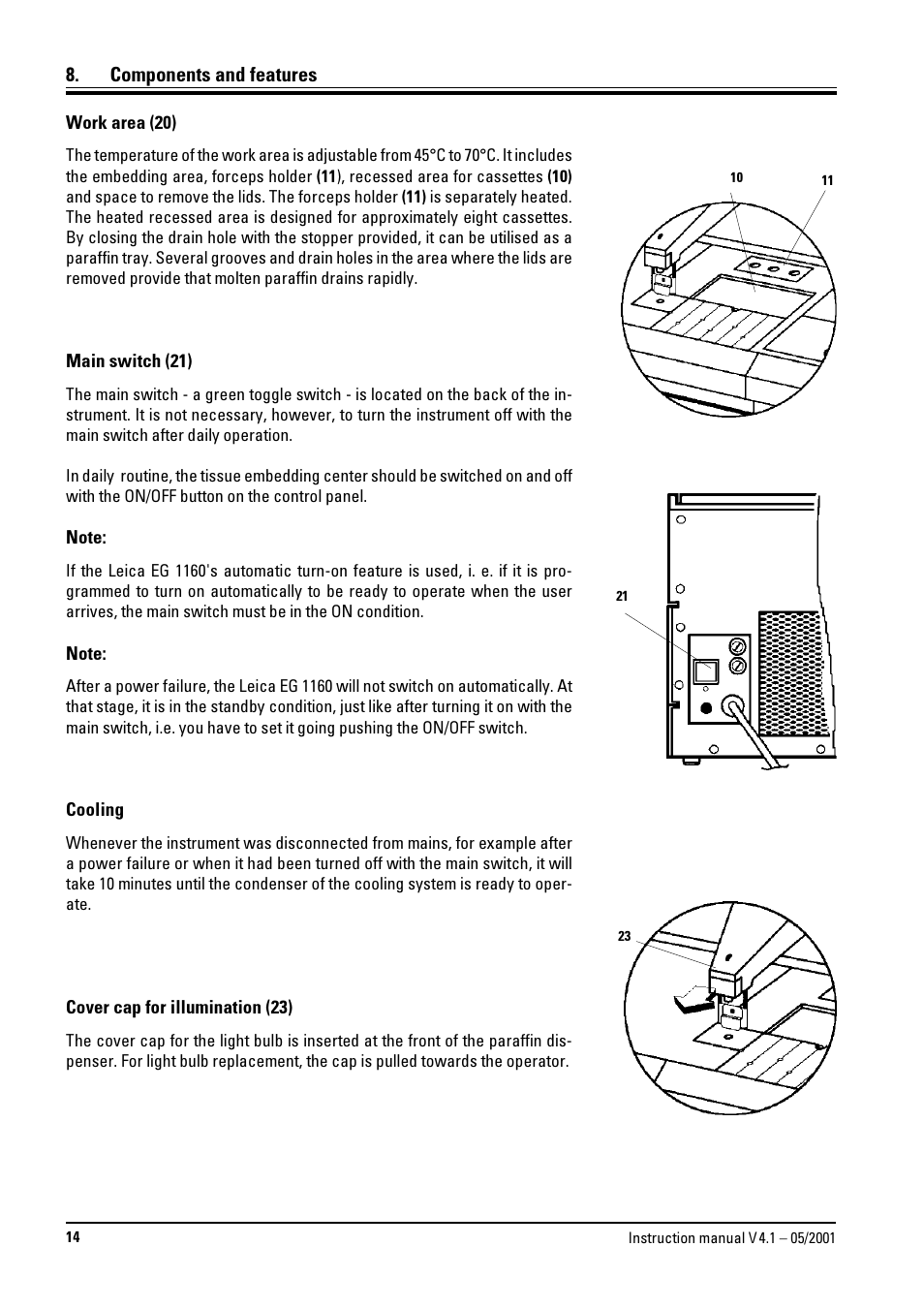 Leica Biosystems EG1160 User Manual | Page 14 / 32