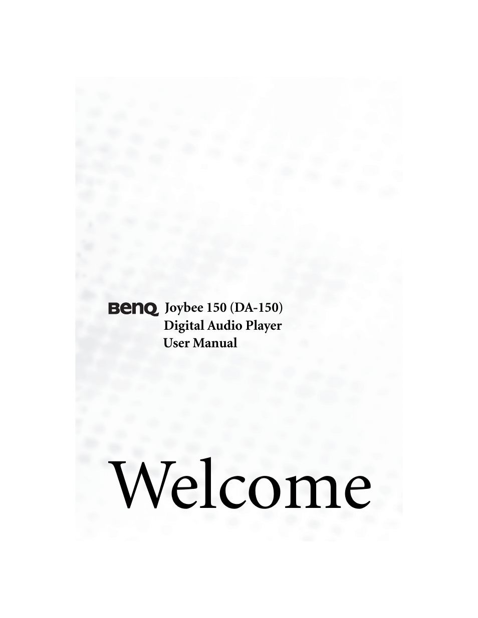 BenQ Joybee 150 User Manual | 48 pages