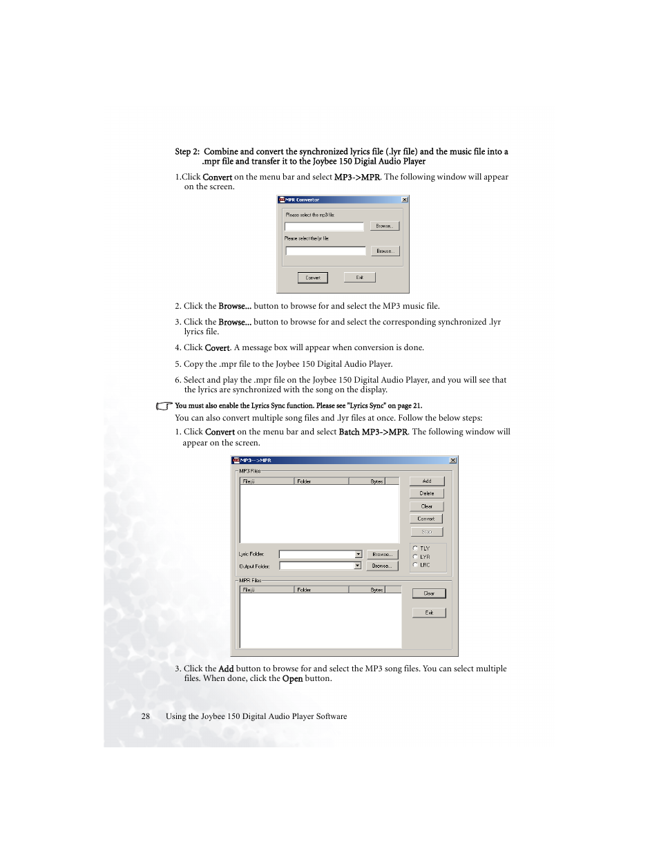 BenQ Joybee 150 User Manual | Page 32 / 48