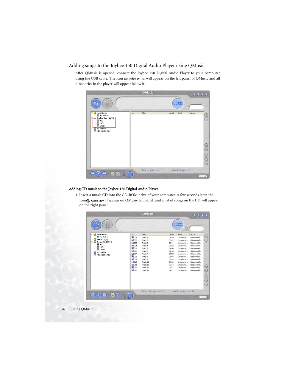 BenQ Joybee 150 User Manual | Page 38 / 48