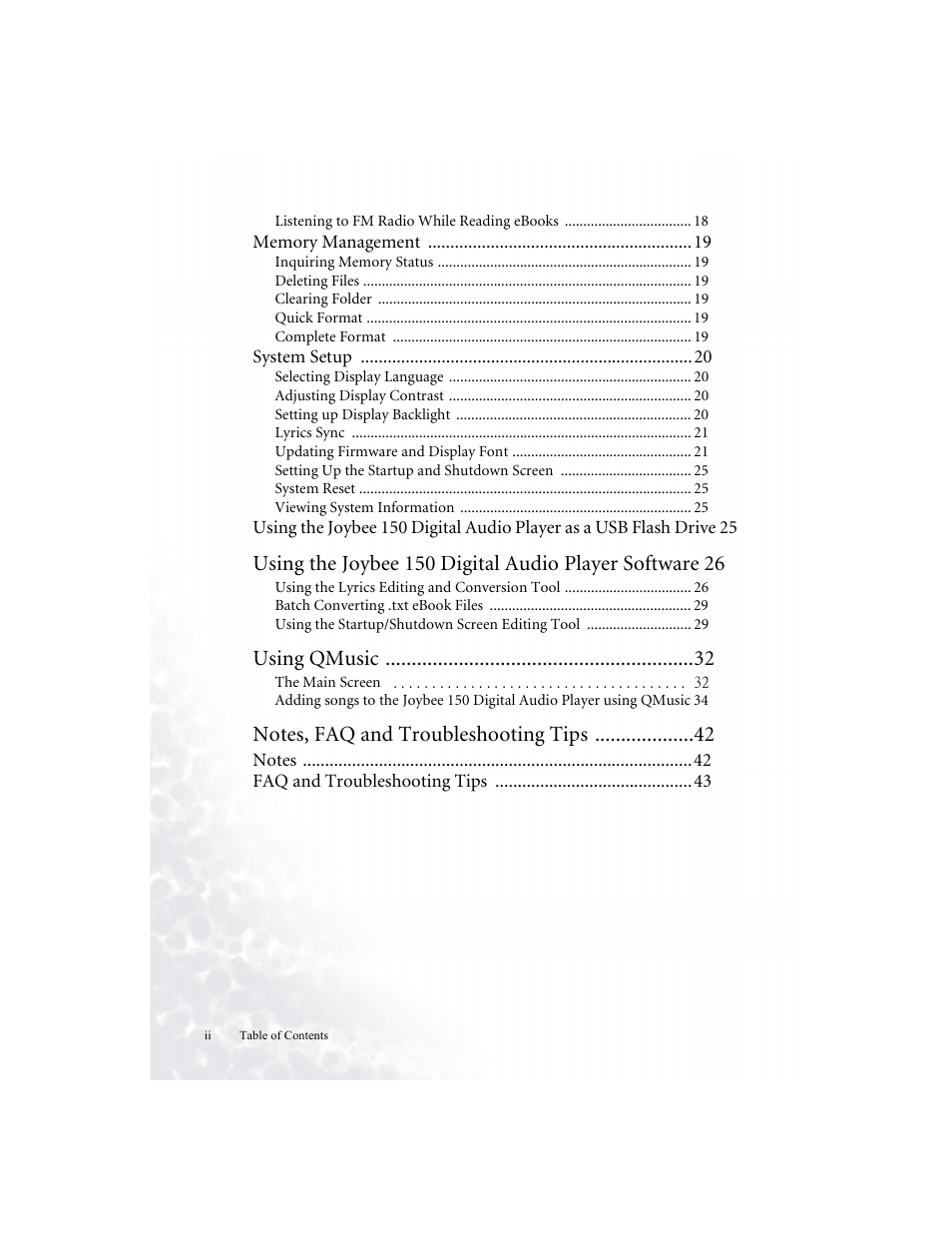 Using qmusic | BenQ Joybee 150 User Manual | Page 4 / 48