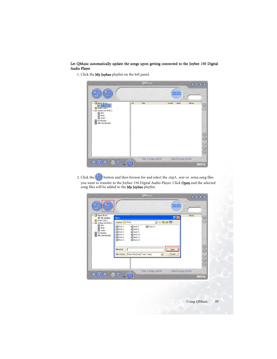 BenQ Joybee 150 User Manual | Page 43 / 48