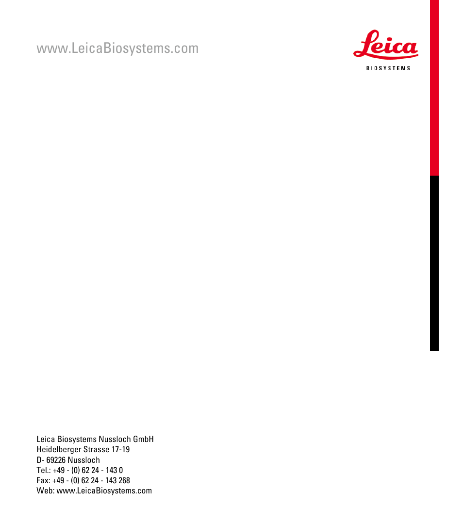 Leica Biosystems EG1150 H User Manual | Page 42 / 42