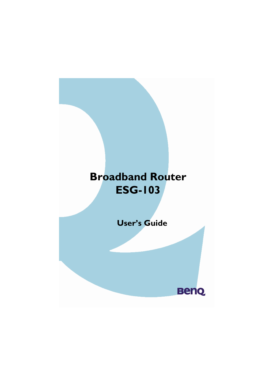 BenQ ESG-103 User Manual | 36 pages