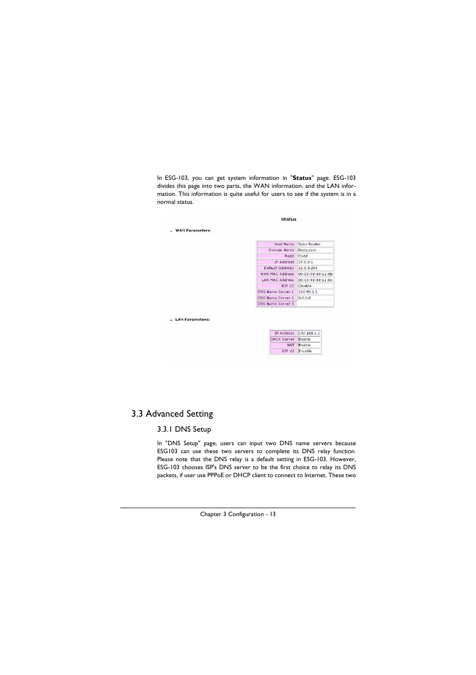 3 advanced setting | BenQ ESG-103 User Manual | Page 17 / 36