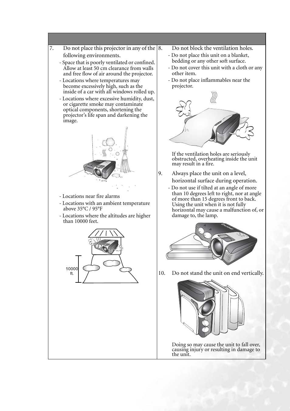 BenQ PB6240 User Manual | Page 7 / 46
