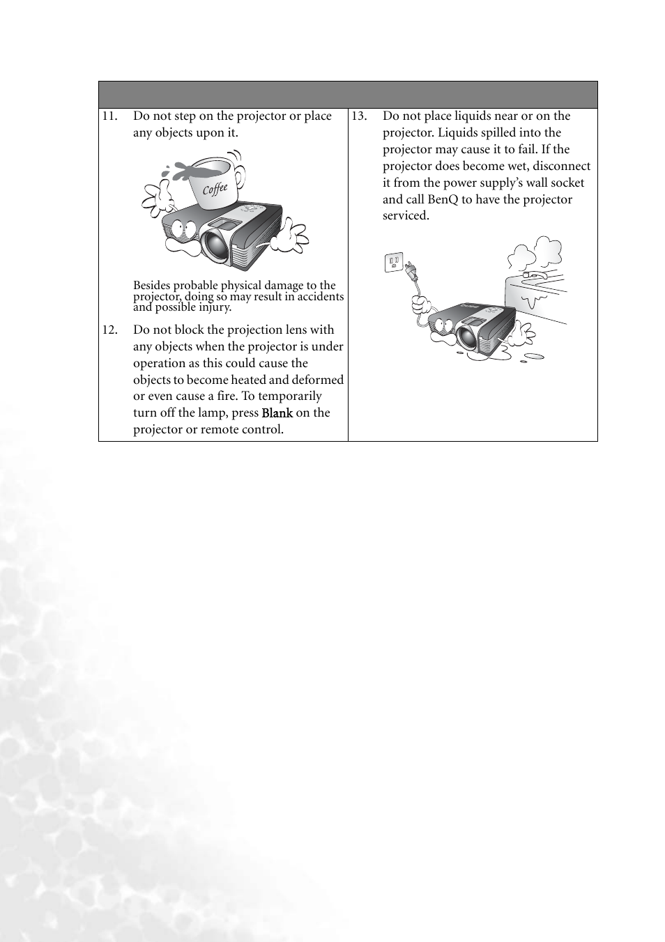 BenQ PB6240 User Manual | Page 8 / 46