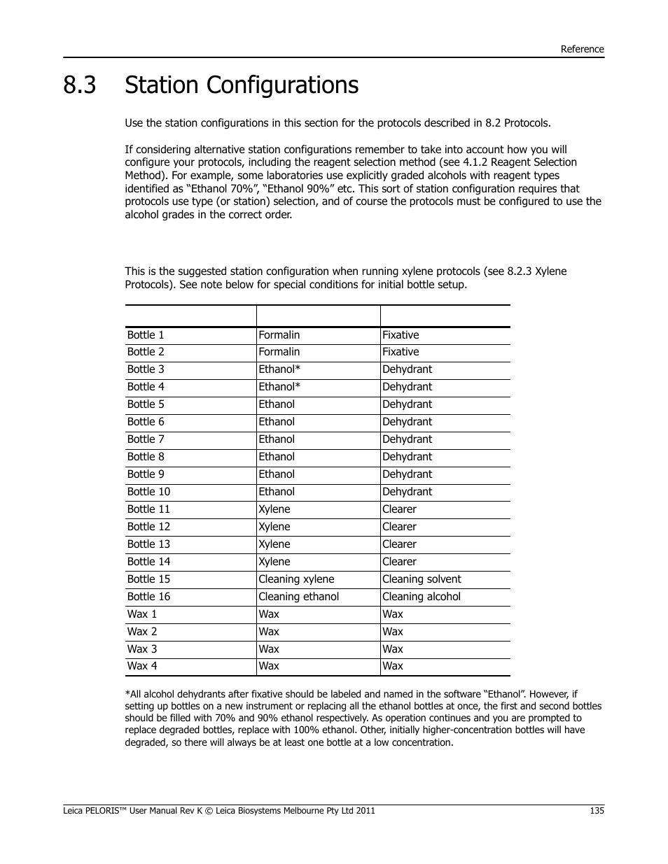 3 station configurations, Station configurations, 3 station configurations) | In 8.3, Station configurations. leic, U run. see 8.3 | Leica Biosystems PELORIS_PELORIS II User Manual | Page 135 / 160