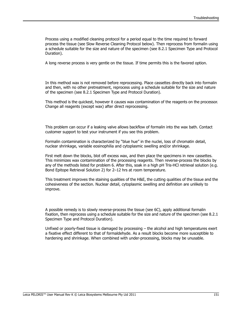 Leica Biosystems PELORIS_PELORIS II User Manual | Page 151 / 160