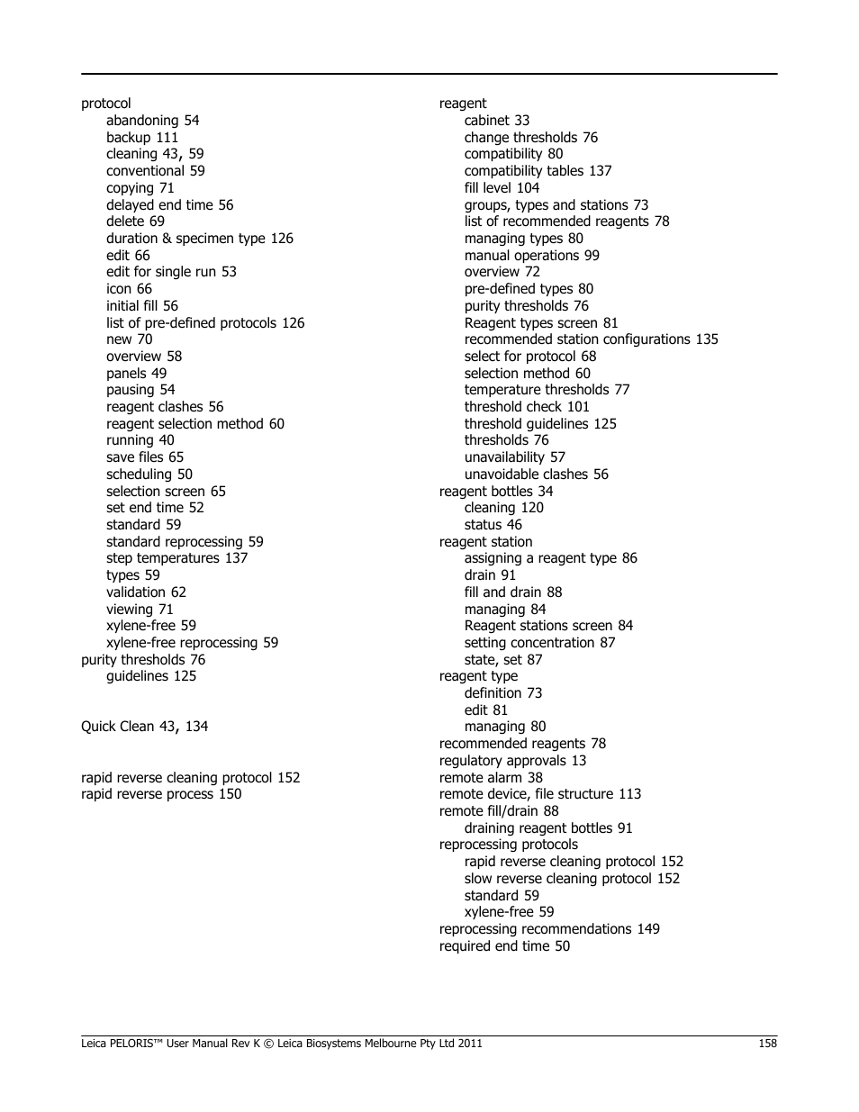 Leica Biosystems PELORIS_PELORIS II User Manual | Page 158 / 160