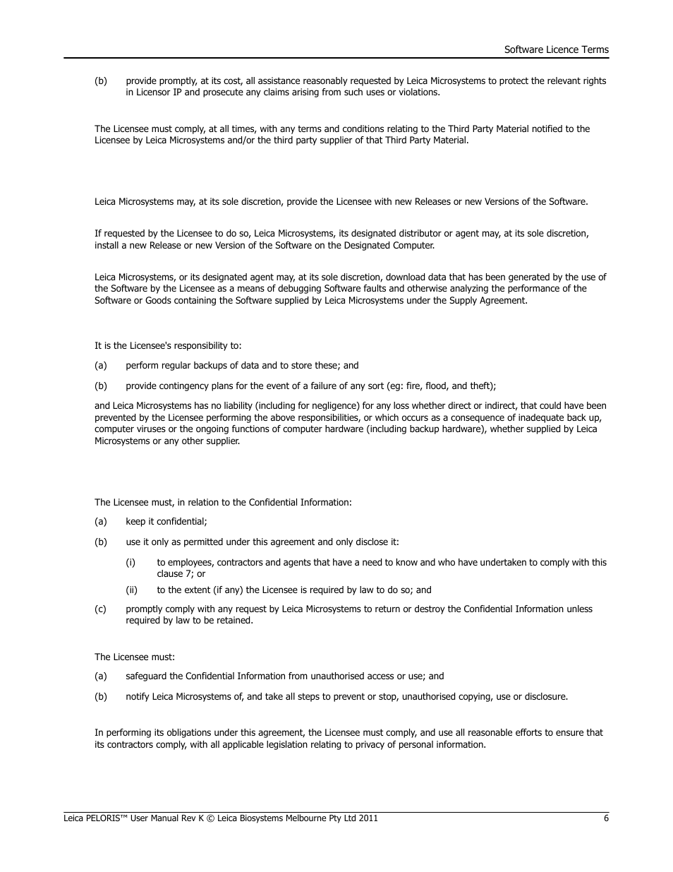 Leica Biosystems PELORIS_PELORIS II User Manual | Page 6 / 160