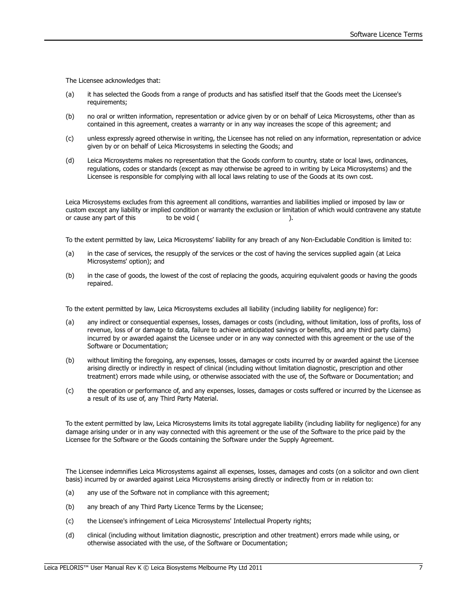 Leica Biosystems PELORIS_PELORIS II User Manual | Page 7 / 160