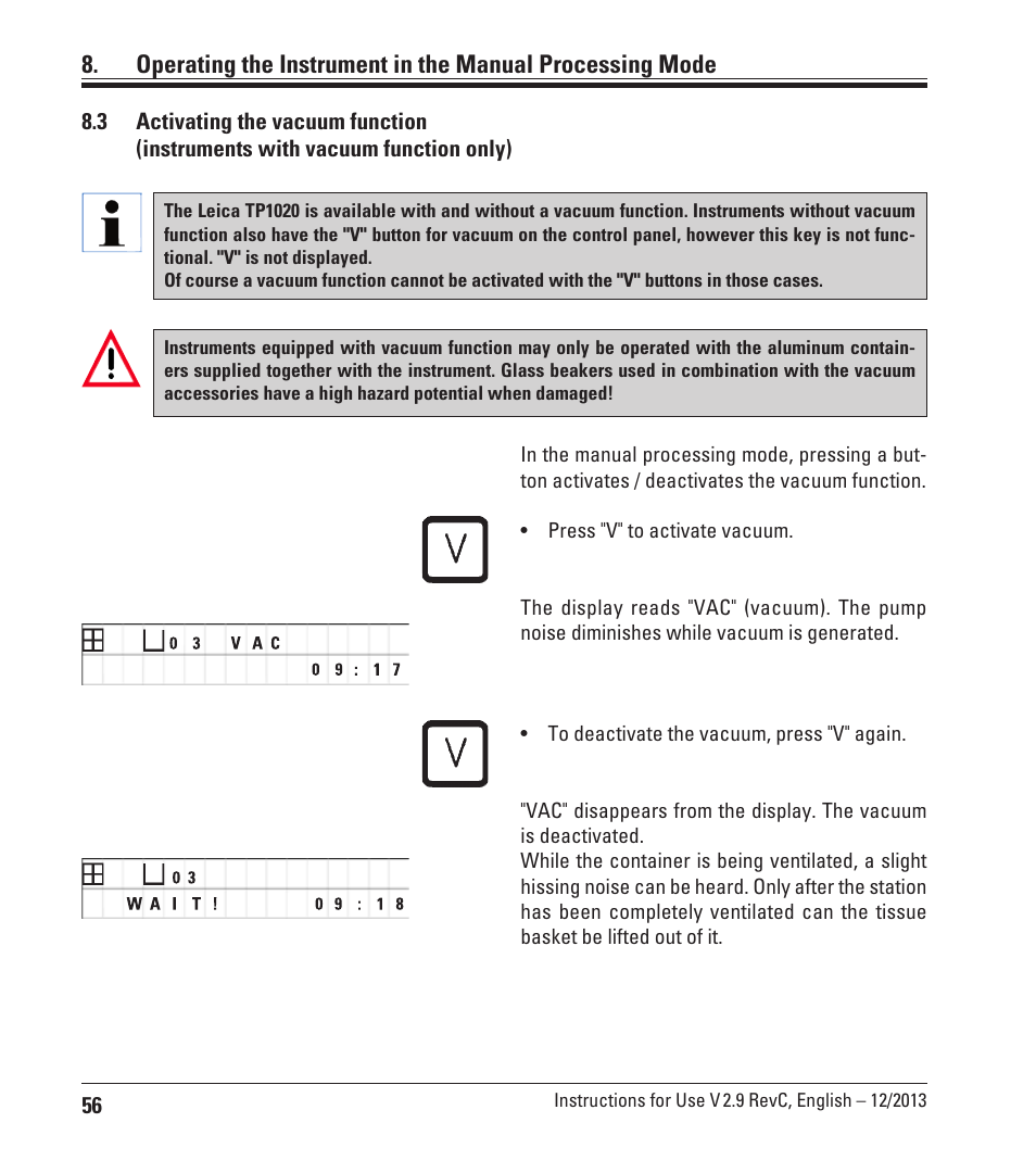 Leica Biosystems TP1020 User Manual | Page 56 / 102