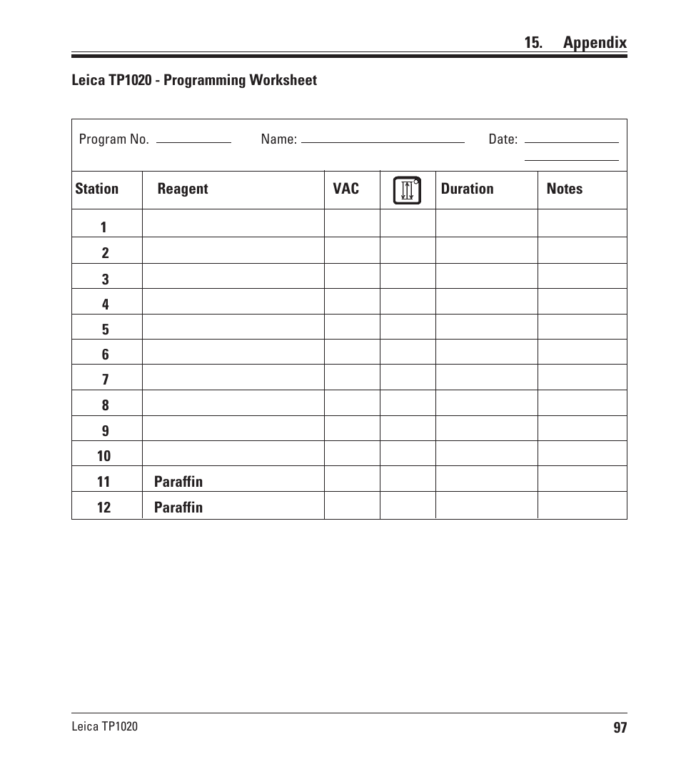 Leica Biosystems TP1020 User Manual | Page 97 / 102