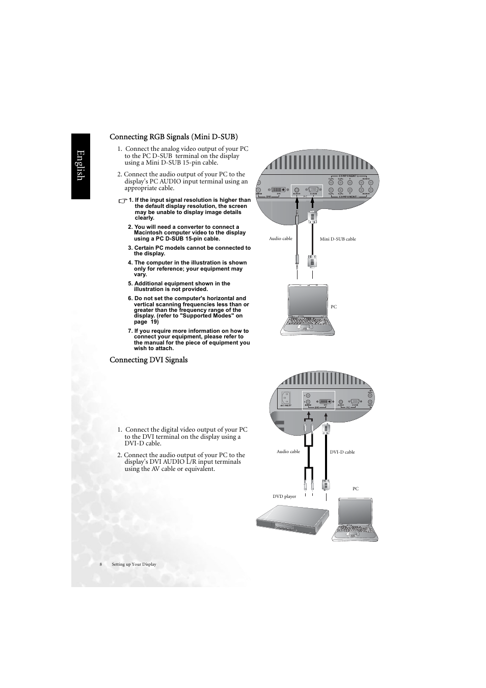 Eng lish | BenQ DV3750 User Manual | Page 14 / 26