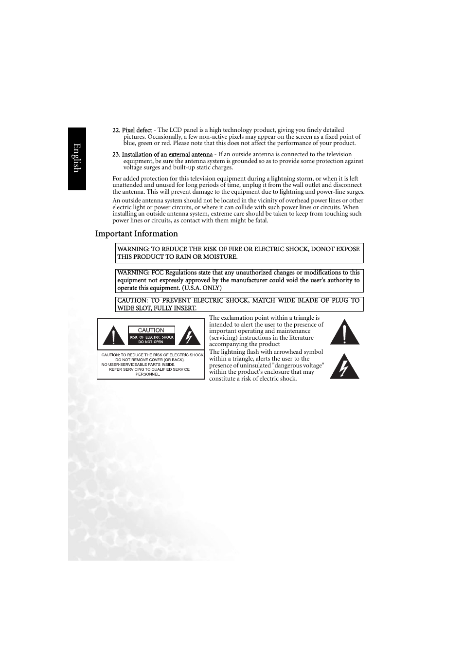 Eng lish | BenQ DV3750 User Manual | Page 4 / 26