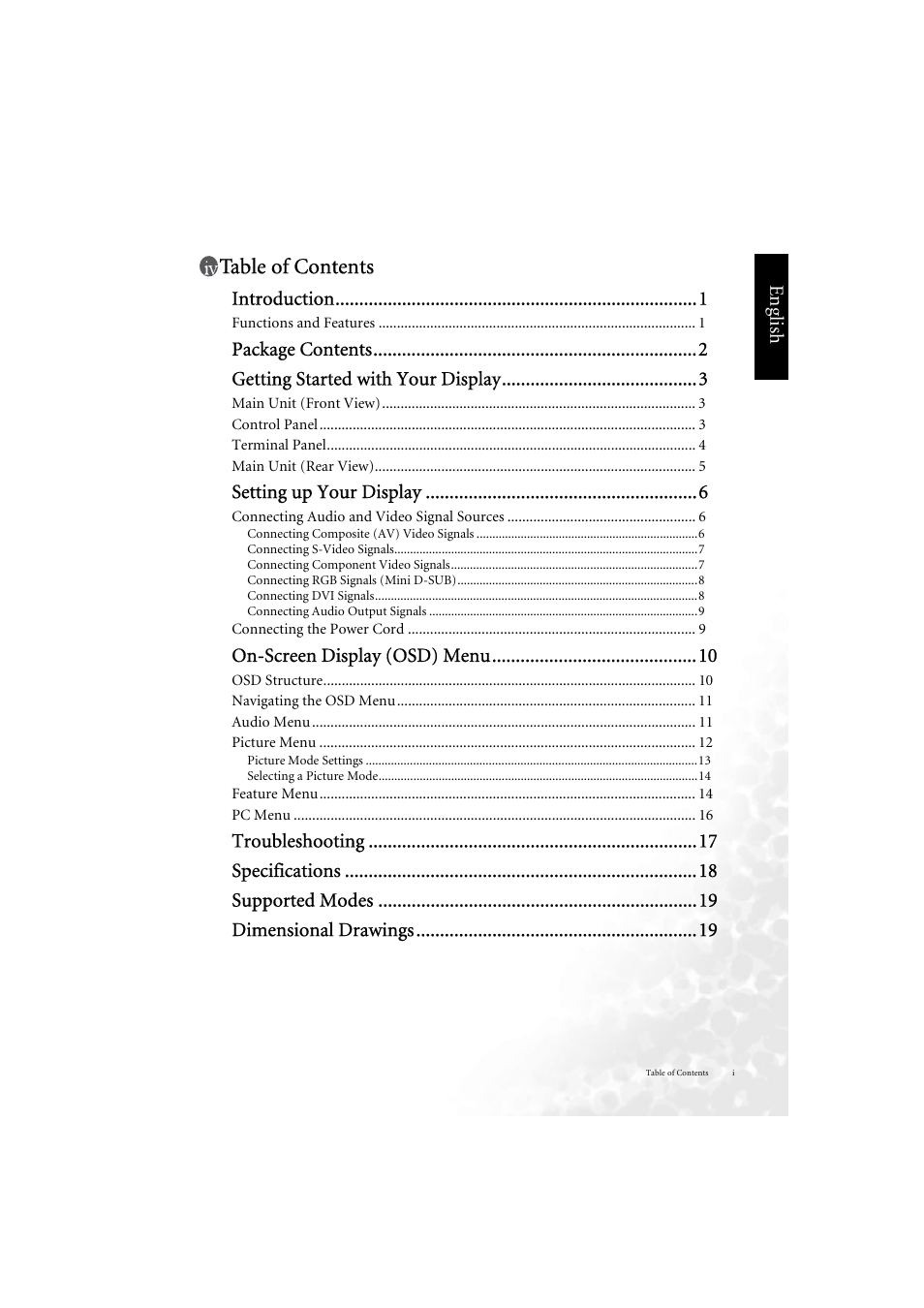 BenQ DV3750 User Manual | Page 5 / 26