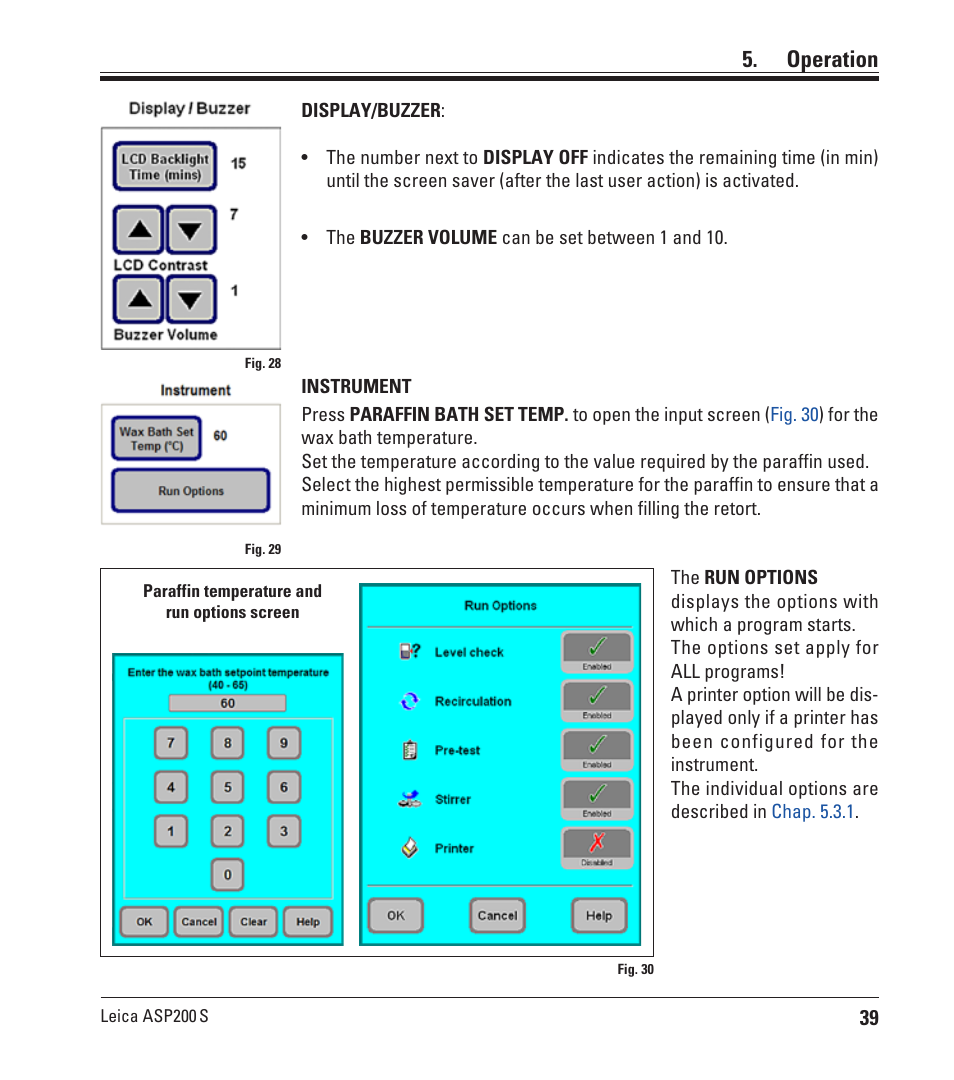 Operation | Leica Biosystems ASP200 S User Manual | Page 39 / 88