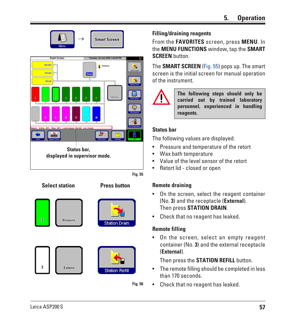 Operation | Leica Biosystems ASP200 S User Manual | Page 57 / 88