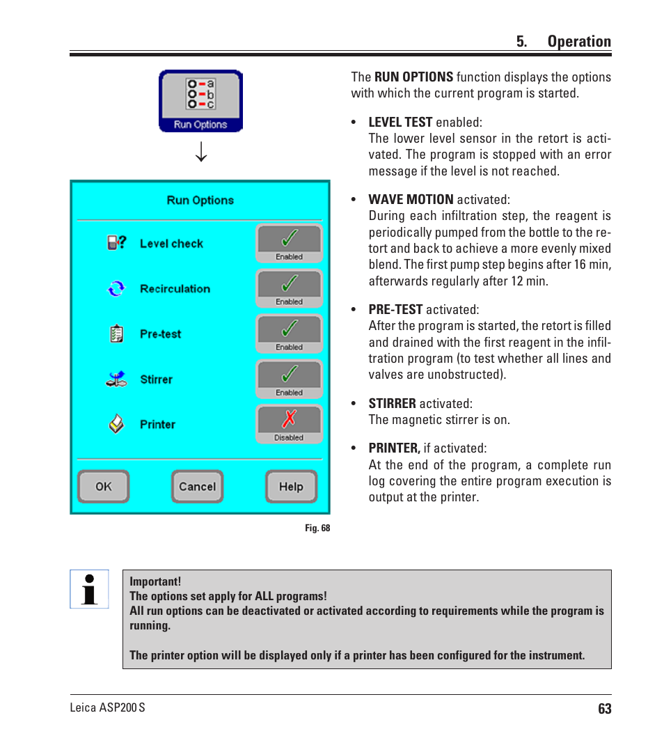 Operation | Leica Biosystems ASP200 S User Manual | Page 63 / 88