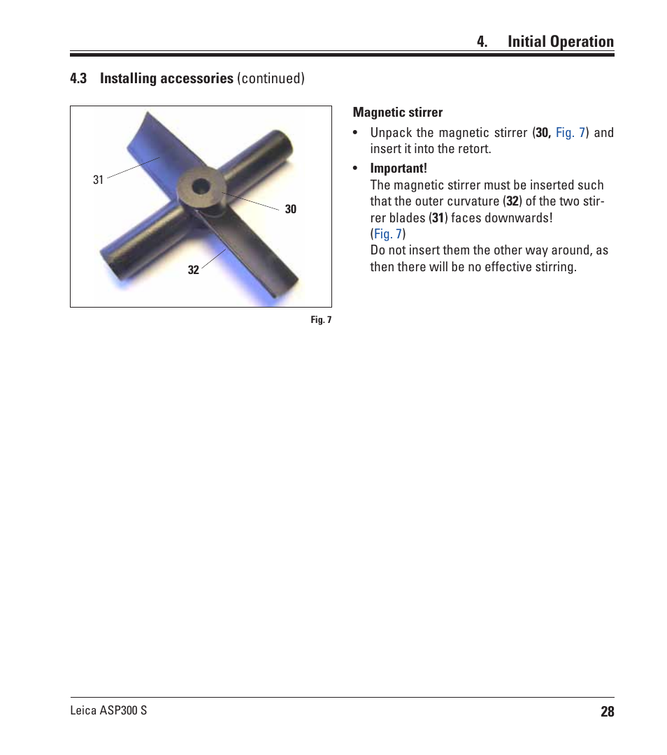 Initial operation | Leica Biosystems ASP300 S User Manual | Page 27 / 88