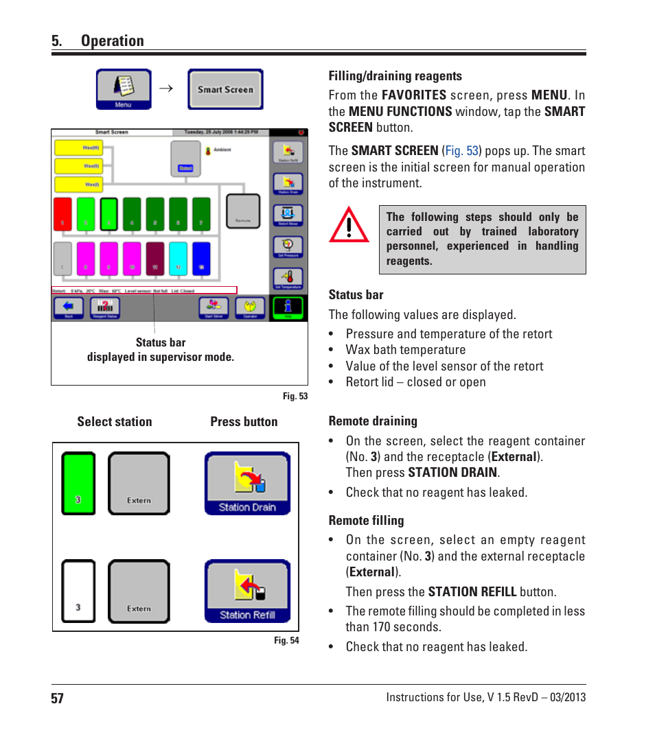 Operation | Leica Biosystems ASP300 S User Manual | Page 56 / 88