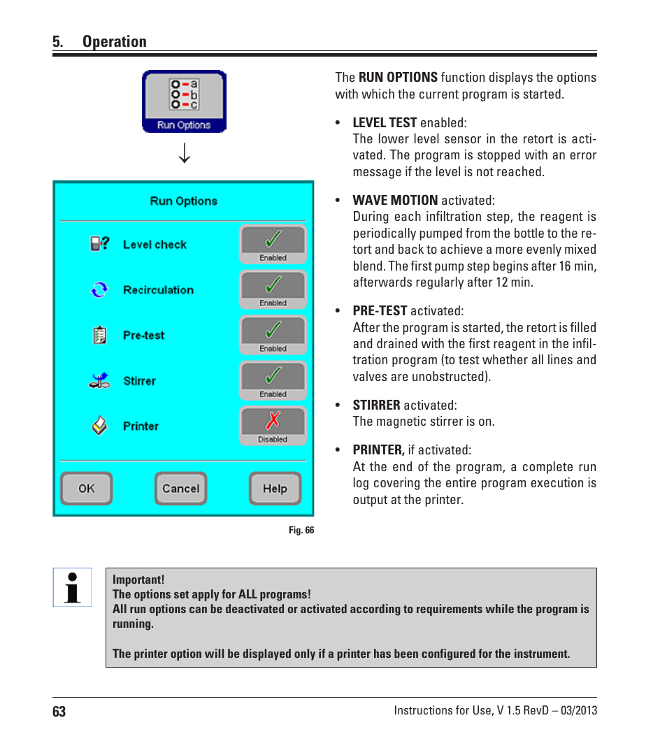 Operation | Leica Biosystems ASP300 S User Manual | Page 62 / 88