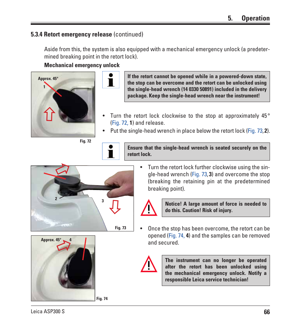 Leica Biosystems ASP300 S User Manual | Page 65 / 88