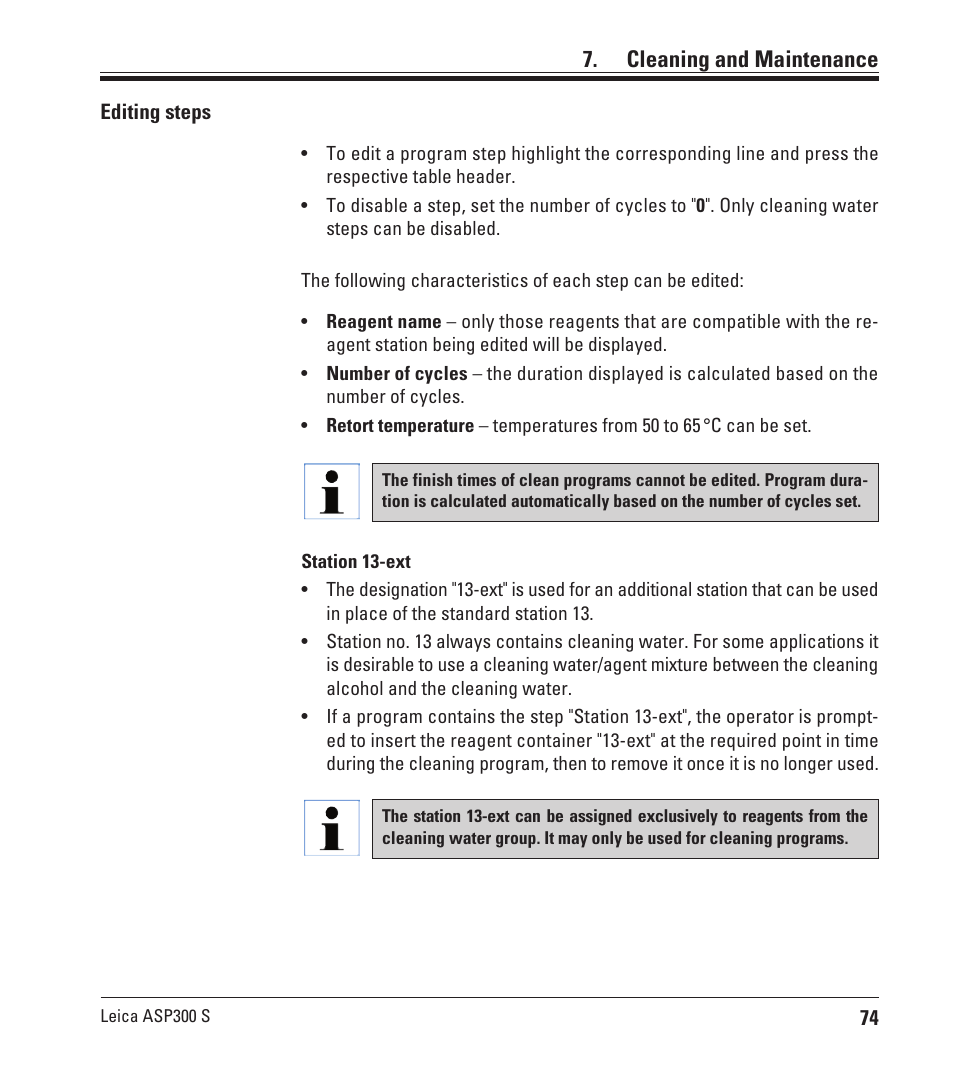 Cleaning and maintenance | Leica Biosystems ASP300 S User Manual | Page 73 / 88