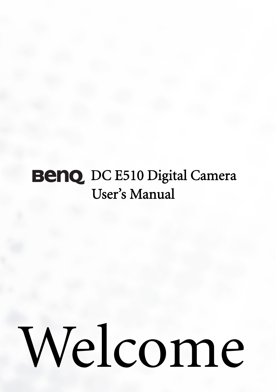 BenQ DC E510 User Manual | 35 pages
