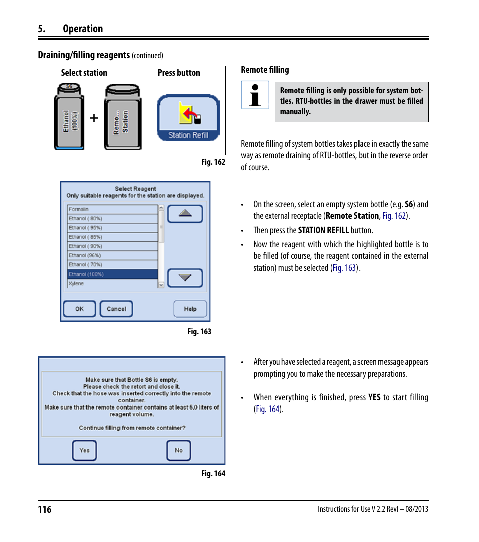 Operation | Leica Biosystems ASP6025 User Manual | Page 118 / 178