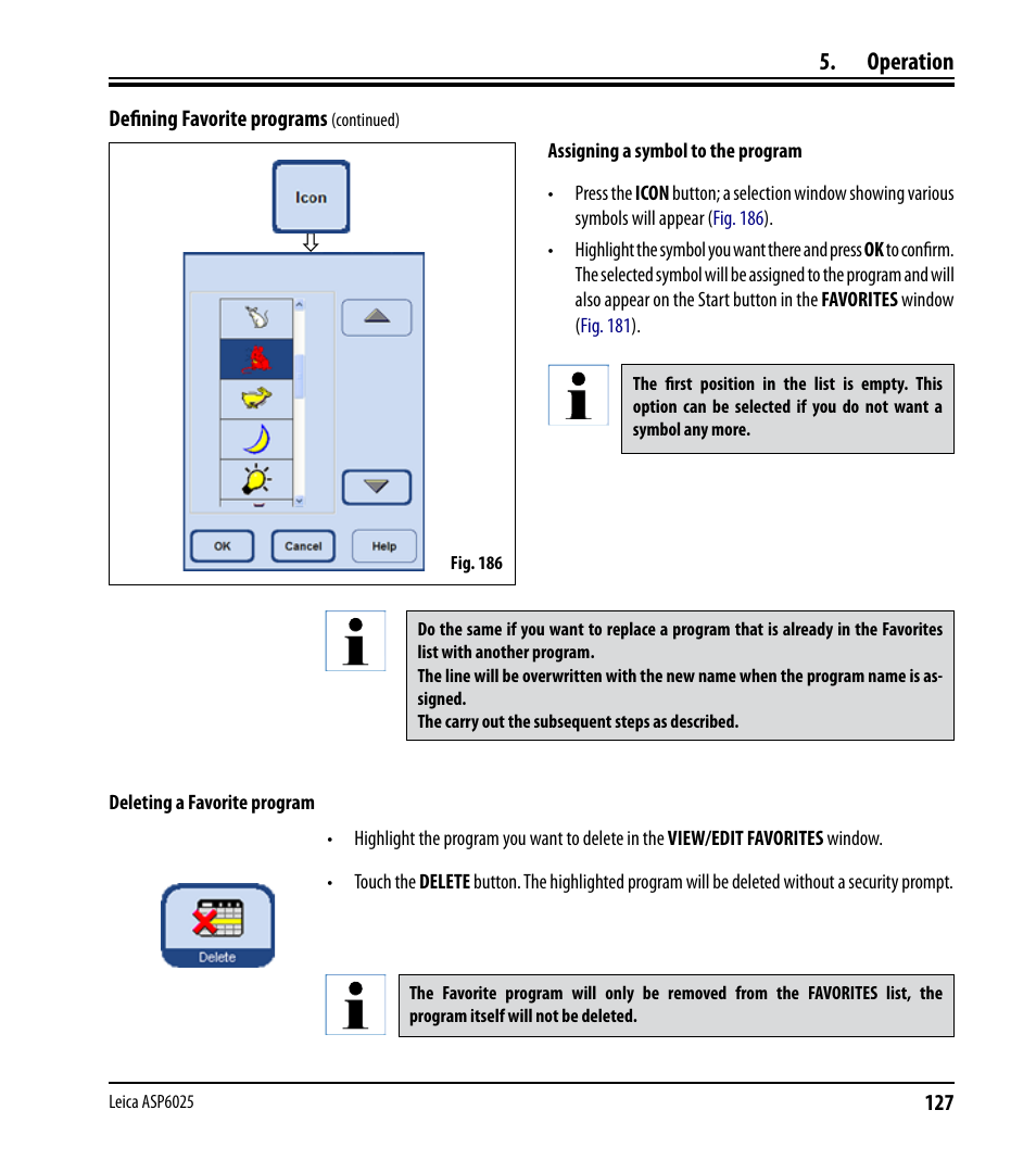 Operation | Leica Biosystems ASP6025 User Manual | Page 129 / 178