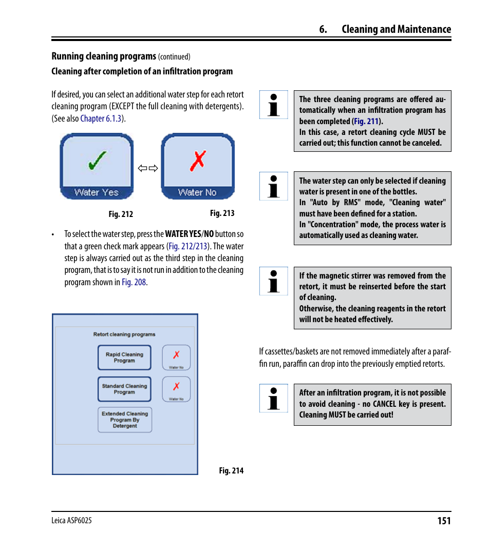 Cleaning and maintenance | Leica Biosystems ASP6025 User Manual | Page 153 / 178