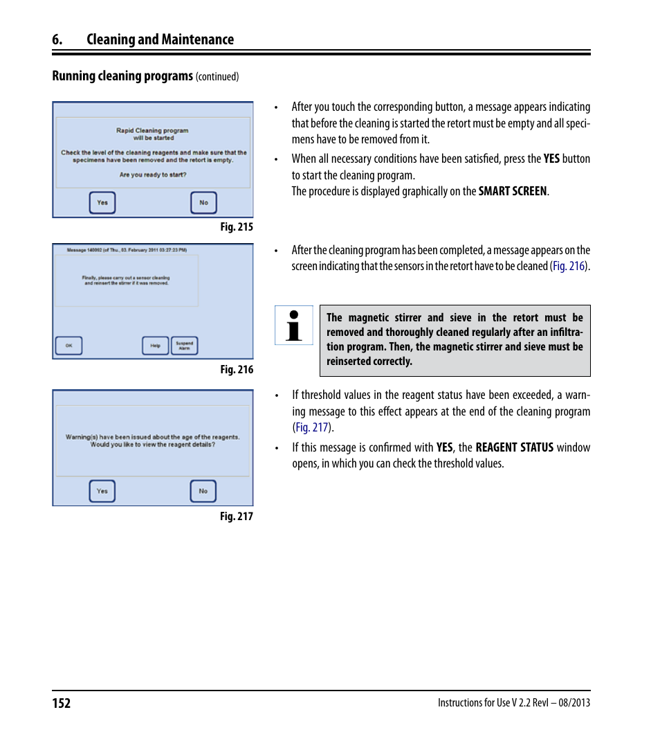 Cleaning and maintenance | Leica Biosystems ASP6025 User Manual | Page 154 / 178