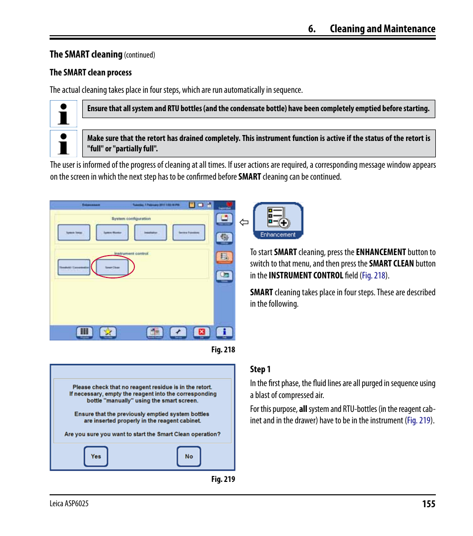 Cleaning and maintenance | Leica Biosystems ASP6025 User Manual | Page 157 / 178