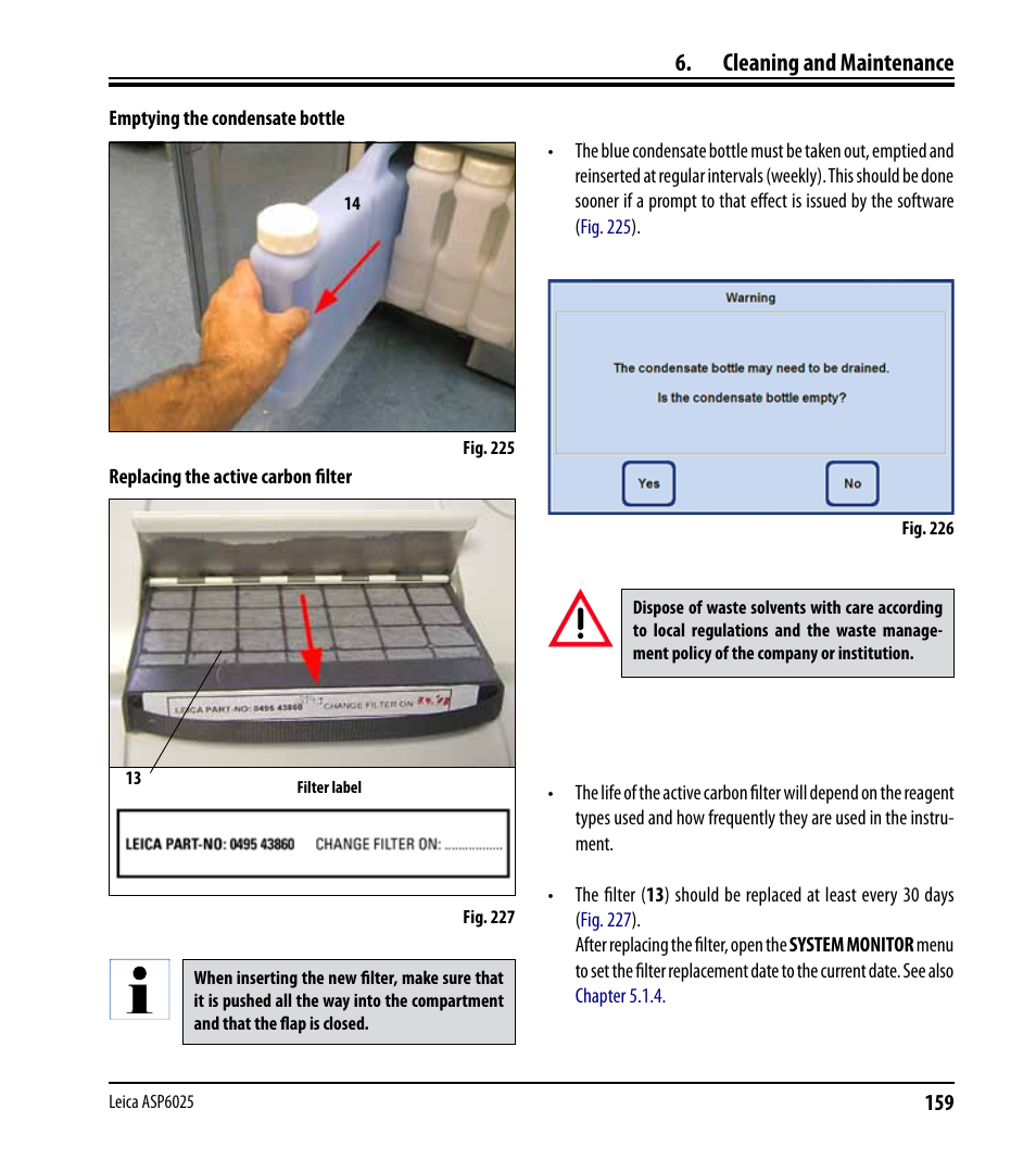 Cleaning and maintenance | Leica Biosystems ASP6025 User Manual | Page 161 / 178