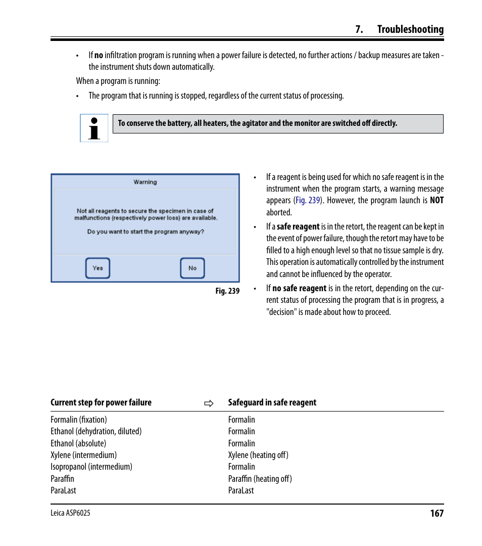 Troubleshooting | Leica Biosystems ASP6025 User Manual | Page 169 / 178