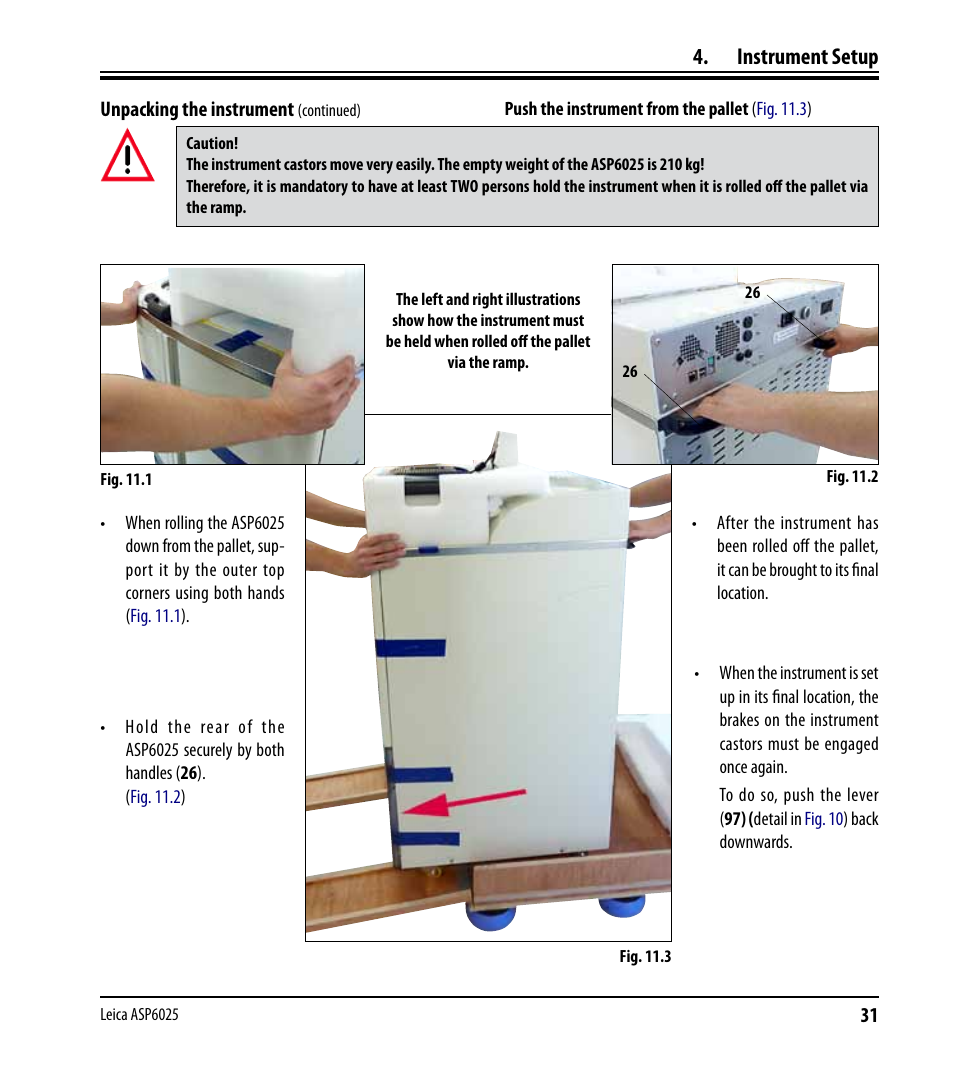 Instrument setup | Leica Biosystems ASP6025 User Manual | Page 33 / 178