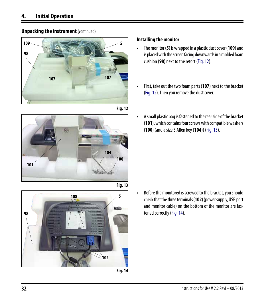 Initial operation | Leica Biosystems ASP6025 User Manual | Page 34 / 178