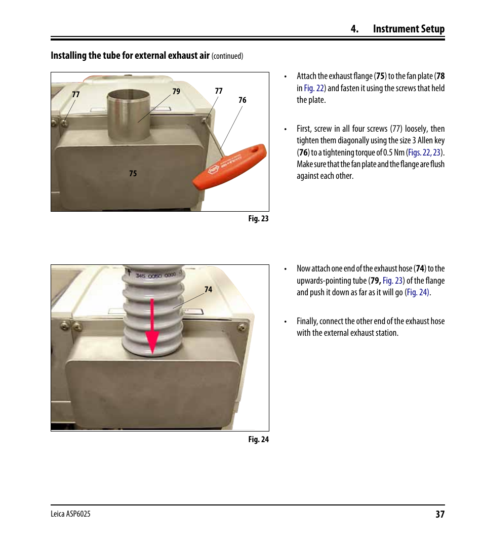 Instrument setup | Leica Biosystems ASP6025 User Manual | Page 39 / 178