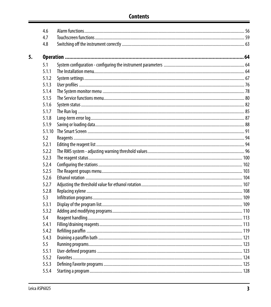 Leica Biosystems ASP6025 User Manual | Page 5 / 178