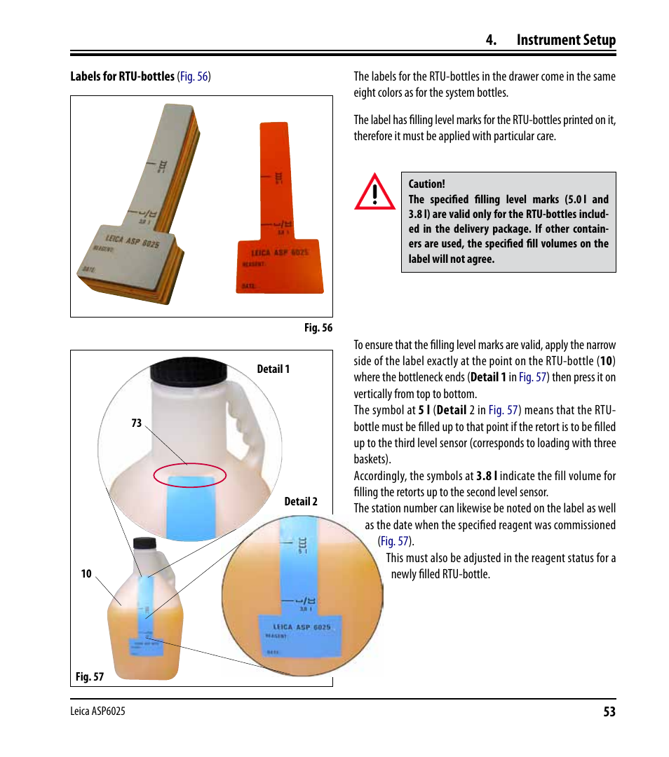 Instrument setup | Leica Biosystems ASP6025 User Manual | Page 55 / 178