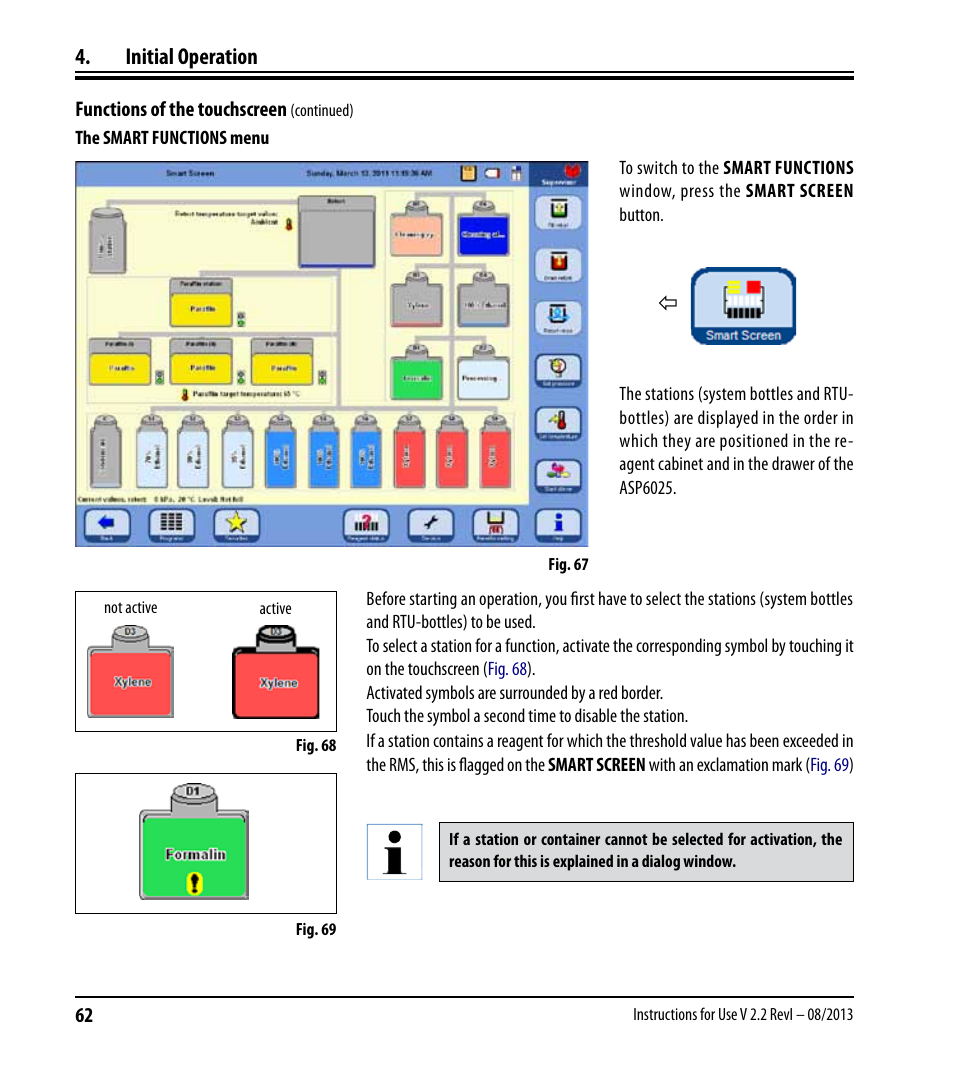 Initial operation | Leica Biosystems ASP6025 User Manual | Page 64 / 178