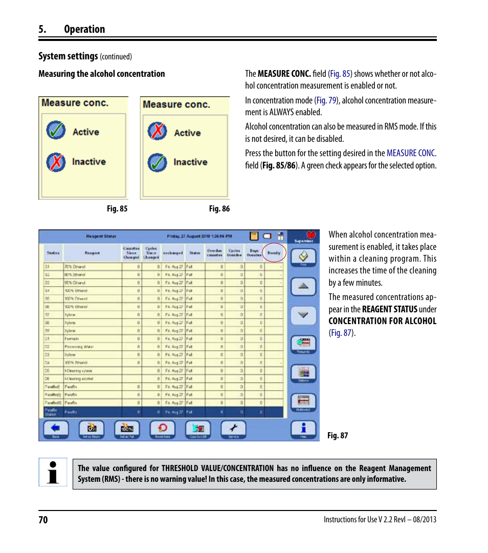 Operation | Leica Biosystems ASP6025 User Manual | Page 72 / 178