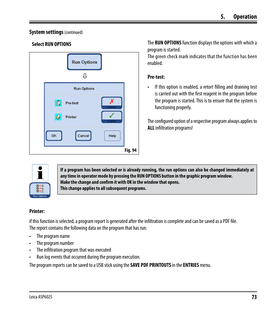 Operation | Leica Biosystems ASP6025 User Manual | Page 75 / 178